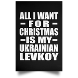 All I Want For Christmas Is My Ukrainian Levkoy - Poster Portrait