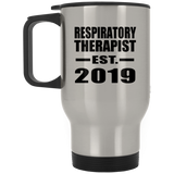 Respiratory Therapist Established EST. 2019 - Silver Travel Mug