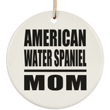 American Water Spaniel Mom - Circle Ornament