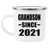 Grandson Since 2021 - 12oz Camping Mug