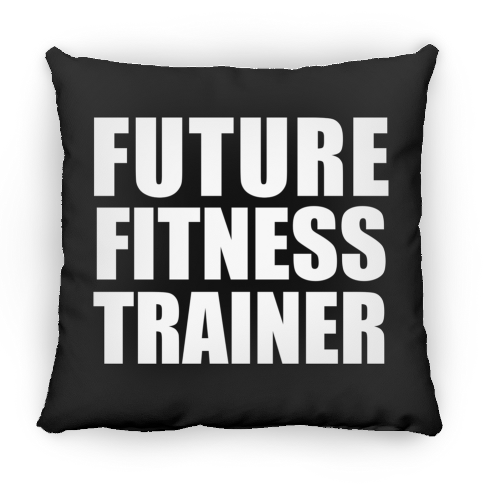 Future Fitness Trainer - Throw Pillow Black