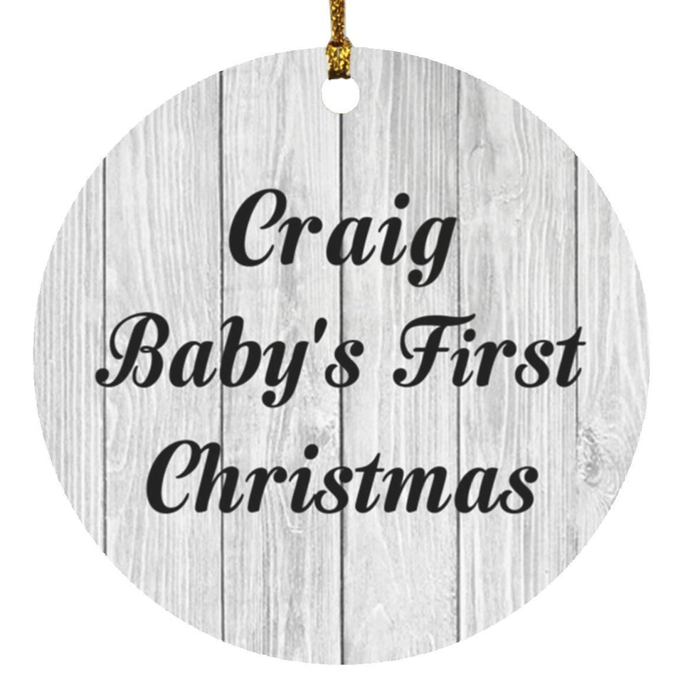 Craig Baby's First Christmas - Circle Ornament F