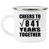 29th Anniversary Cheers To Square Root of 841 Years Together - 12oz Camping Mug
