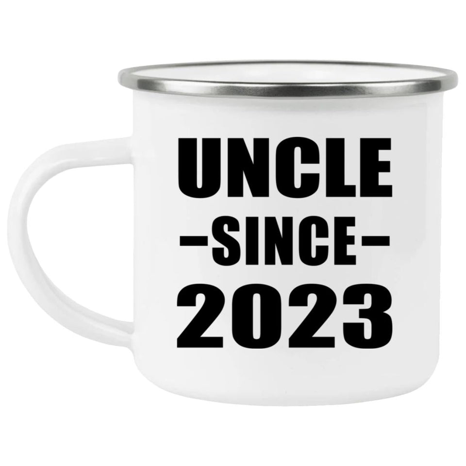 Uncle Since 2023 - 12oz Camping Mug