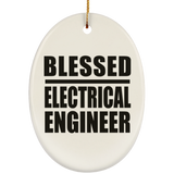 Blessed Electrical Engineer - Oval Ornament