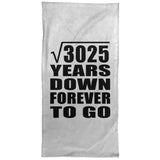 55th Anniversary Square Root of 3025 Years Down Forever To Go - Hand Towel