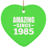 39th Birthday Amazing Since 1985 - Heart Ornament