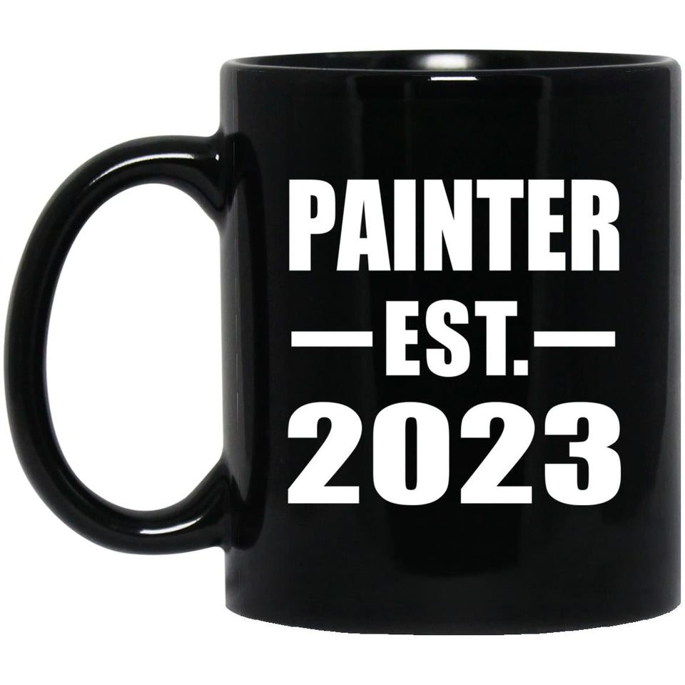 Painter Established EST. 2023 - 11oz Coffee Mug Black