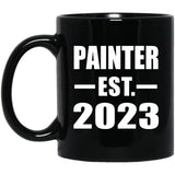 Painter Established EST. 2023 - 11oz Coffee Mug Black