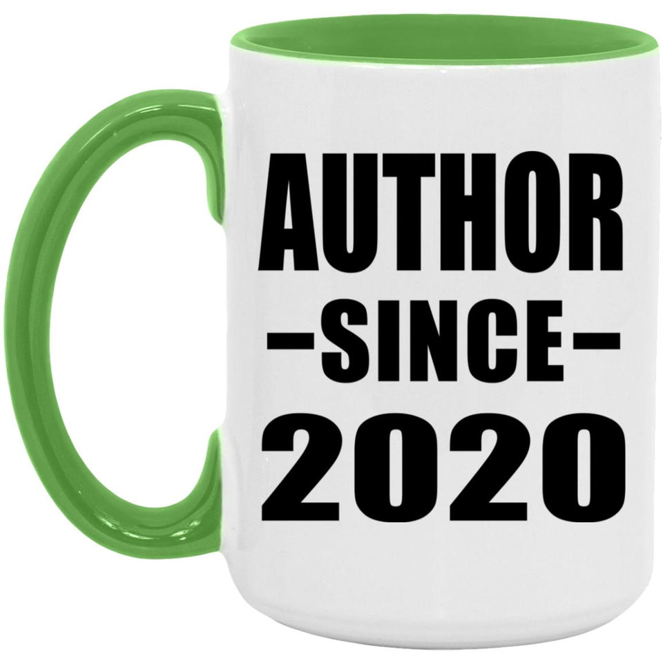 Author Since 2020 - 15oz Accent Mug Green