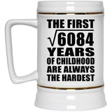 78th Birthday Square Root of 6084 Years of Childhood - Beer Stein