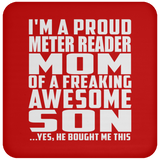 Proud Meter Reader Mom Of Awesome Son - Drink Coaster