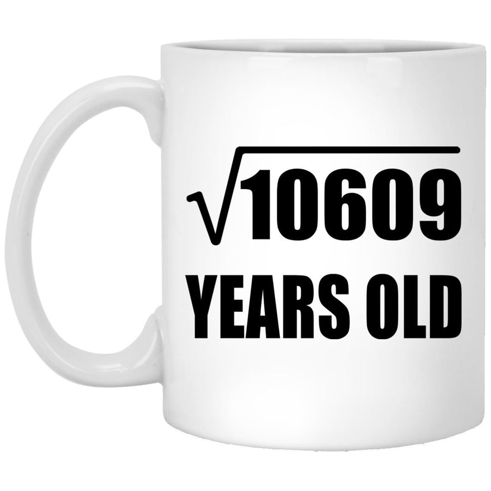 103rd Birthday Square Root of 10609 Years Old - 11oz Coffee Mug