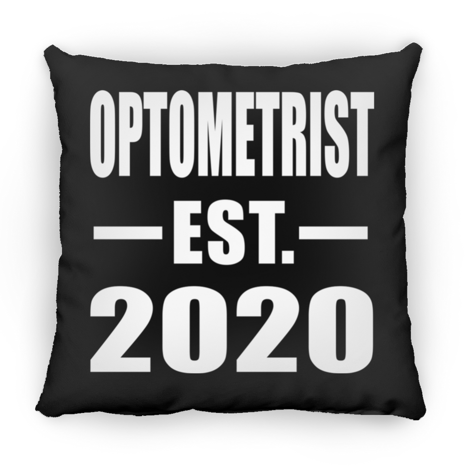 Optometrist Established EST. 2020 - Throw Pillow Black