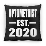 Optometrist Established EST. 2020 - Throw Pillow Black