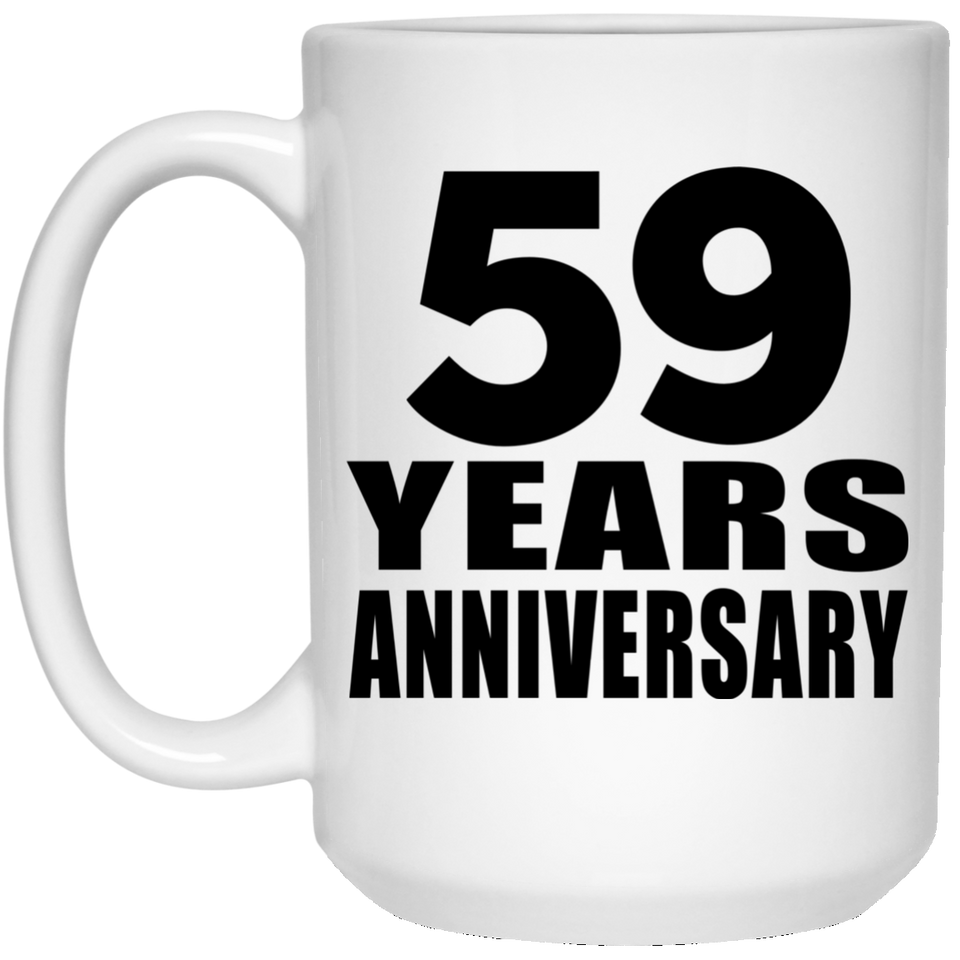 59th Anniversary 59 Years - 15 Oz Coffee Mug