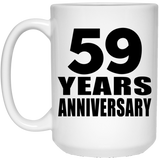 59th Anniversary 59 Years - 15 Oz Coffee Mug