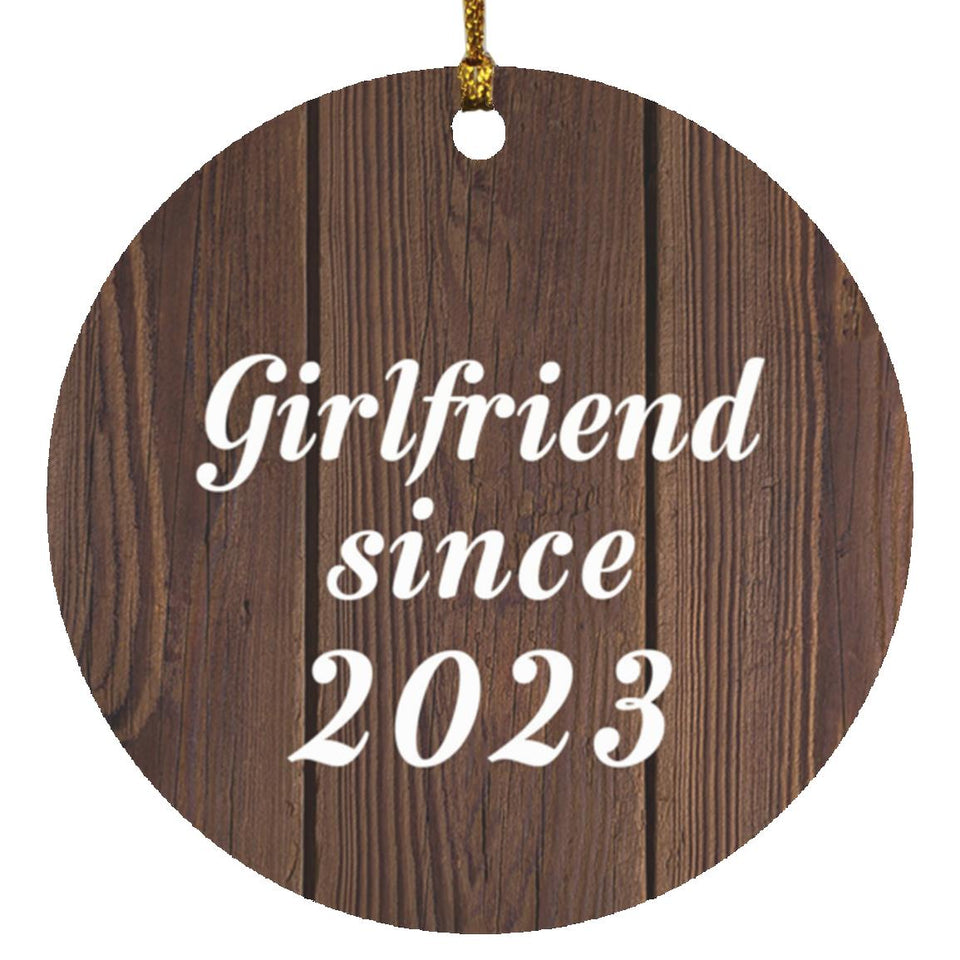Girlfriend Since 2023 - Circle Ornament D
