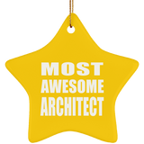Most Awesome Architect - Star Ornament