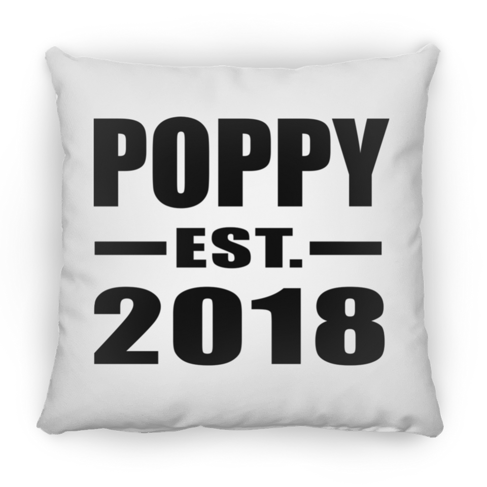 Poppy Established EST. 2018 - Throw Pillow