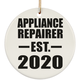 Appliance Repairer Established EST. 2020 - Circle Ornament