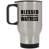 Blessed Waitress - Silver Travel Mug