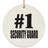 Number One #1 Security Guard - Circle Ornament