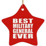 Best Military General Ever - Star Ornament