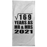 13th Anniversary Square Root of 169 Years As Mr & Mrs 2021 - Hand Towel