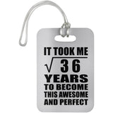6th Birthday Took Square Root of 36 Years To Awesome - Luggage Bag Tag