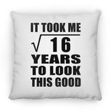 4th Birthday Took Square Root of 16 Years To Look Good - Throw Pillow