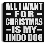 All I Want For Christmas Is My Jindo Dog - Canvas Square