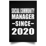 Social Community Manager Since 2020 - Poster Portrait