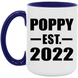 Poppy Established EST. 2022 - 15oz Accent Mug Purple