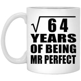 8th Anniversary Square Root of 64 Years of Mr Perfect - 11oz Coffee Mug