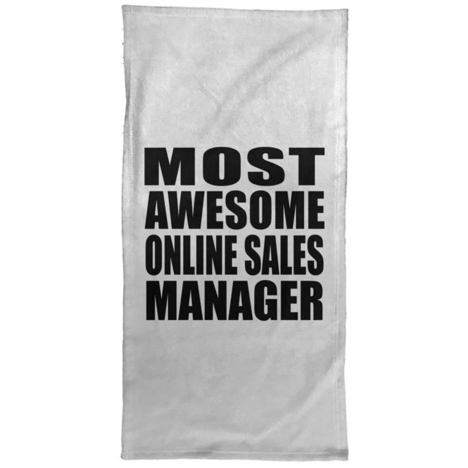 Most Awesome Online Sales Manager - Hand Towel