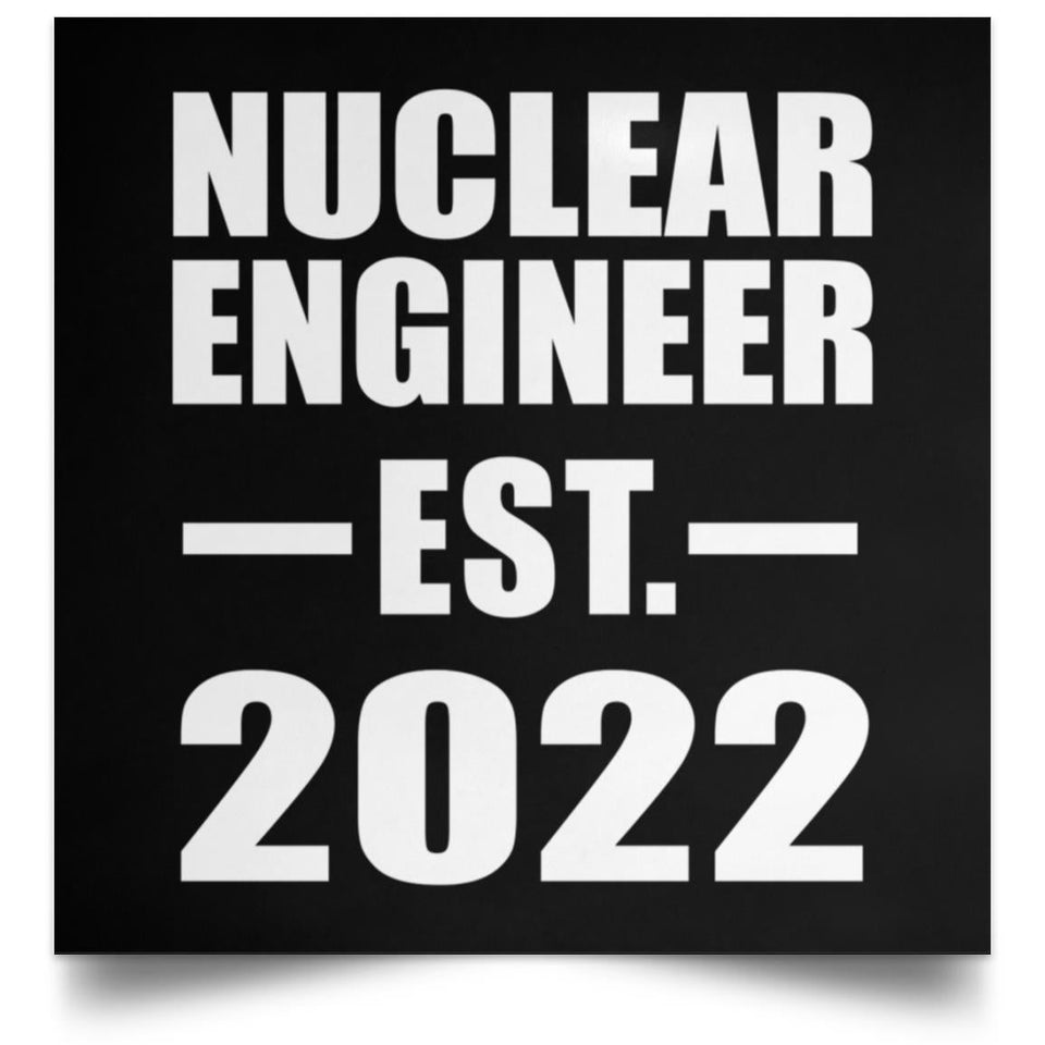 Nuclear Engineer Established EST. 2022 - Poster Square