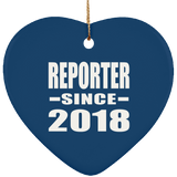 Reporter Since 2018 - Heart Ornament