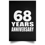 68th Anniversary 68 Years Anniversary - Poster Portrait