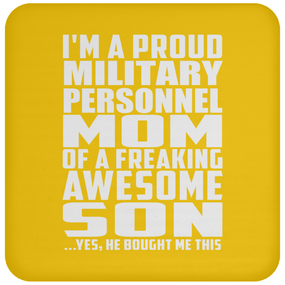 Proud Military Personnel Mom Of Awesome Son - Drink Coaster