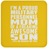 Proud Military Personnel Mom Of Awesome Son - Drink Coaster