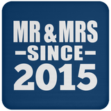 9th Anniversary Mr & Mrs Since 2015 - Drink Coaster
