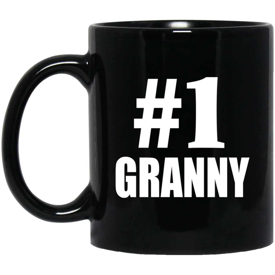 Number One #1 Granny - 11 Oz Coffee Mug Black