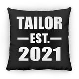 Tailor Established EST. 2021 - Throw Pillow Black