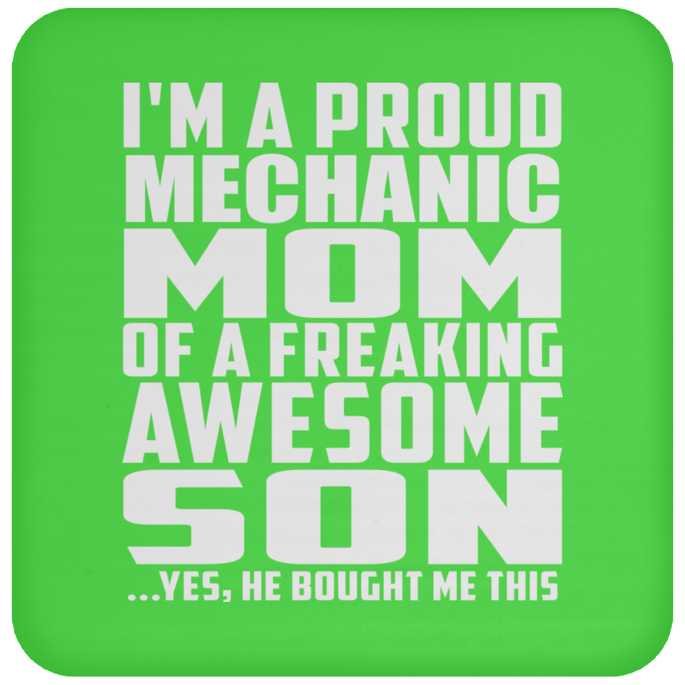 Proud Mechanic Mom Of Awesome Son - Drink Coaster