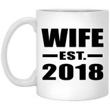 Wife Established EST. 2018 - 11 Oz Coffee Mug