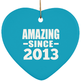 11th Birthday Amazing Since 2013 - Heart Ornament