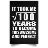 10th Birthday Took Square Root of 100 Years To Awesome - Poster Portrait