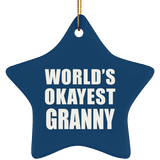 World's Okayest Granny - Star Ornament
