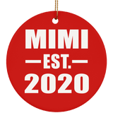 Mimi Established EST. 2020 - Circle Ornament